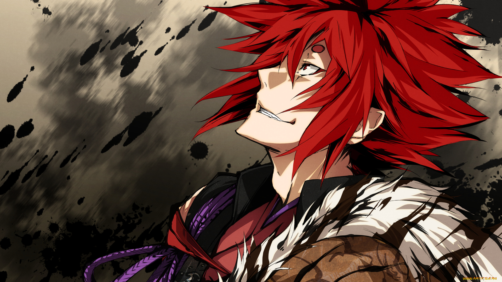 аниме, kajiri, kamui, kagura, sakagami, habaki, мужчина, g, yuusuke, шнурок, мех, улыбка, кимоно