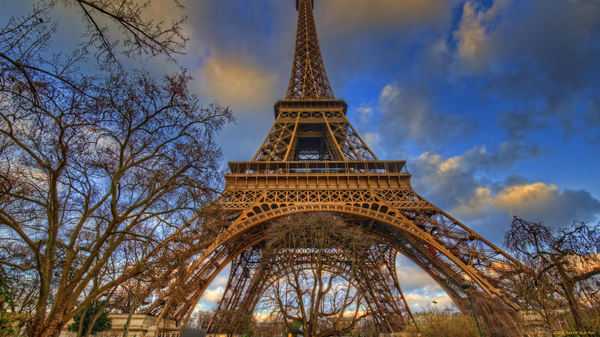 eiffel, tower, города, париж, , франция, башня