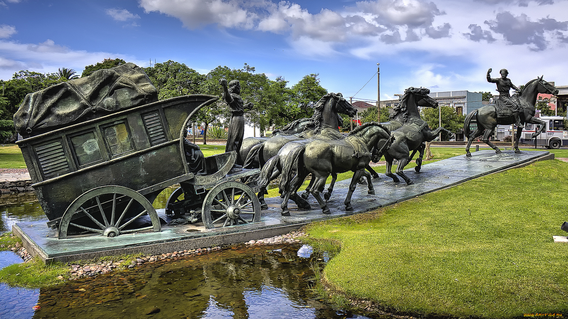 города, -, памятники, , скульптуры, , арт-объекты, памятник, группа, конная