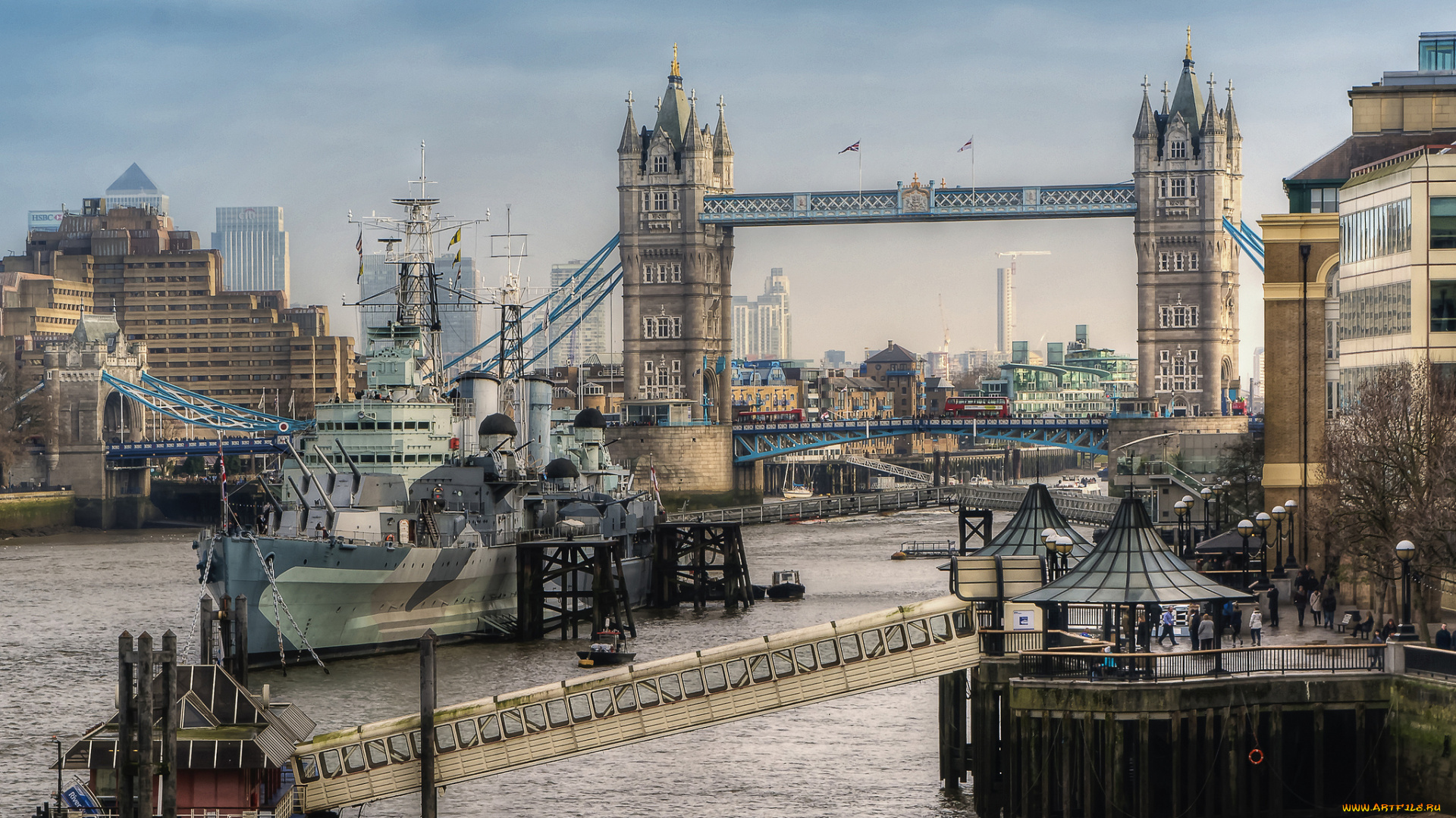 tower, bridge, , london, города, лондон, , великобритания, река, мост, город, крейсер
