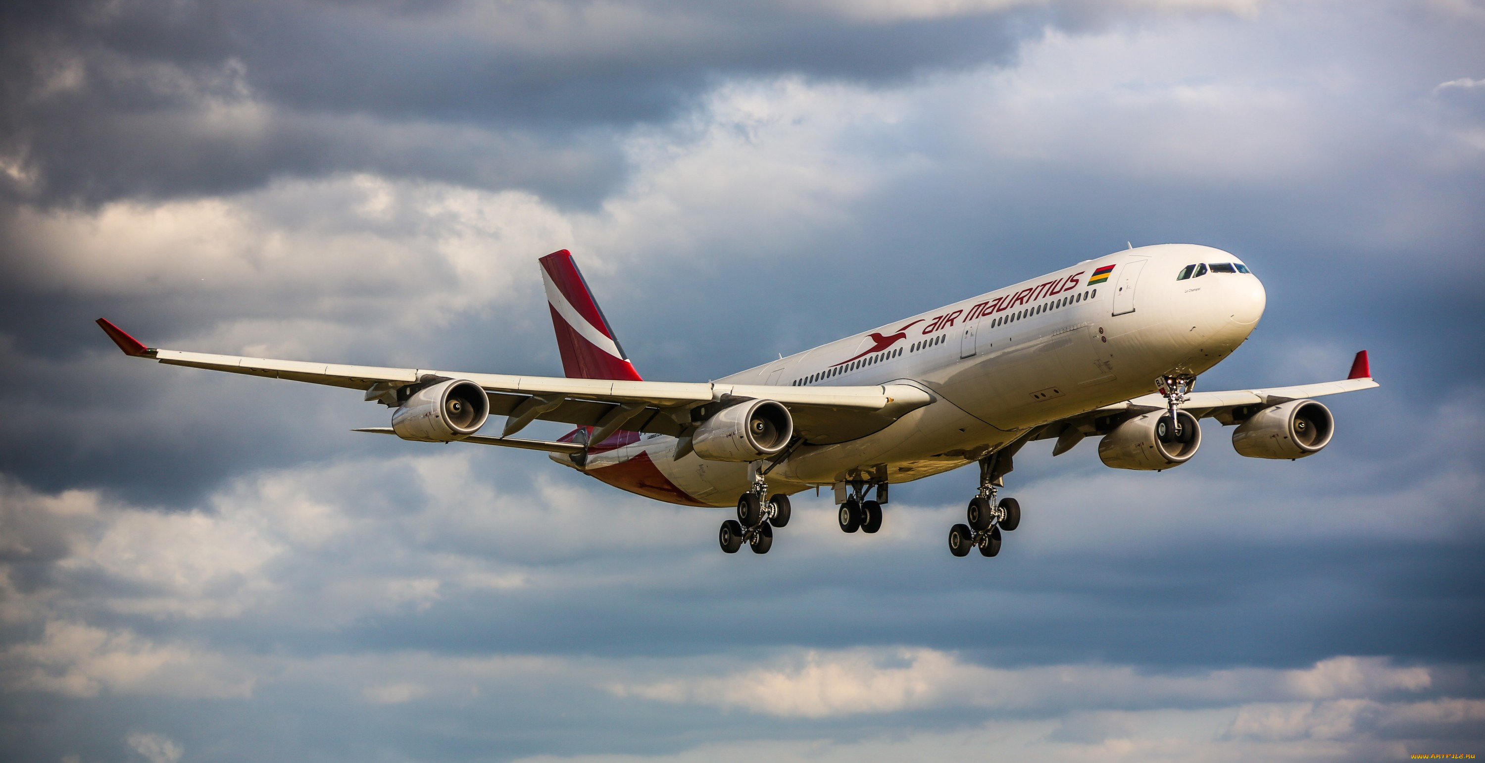 airbus, a340, авиация, пассажирские, самолёты, полет, авиалайнер