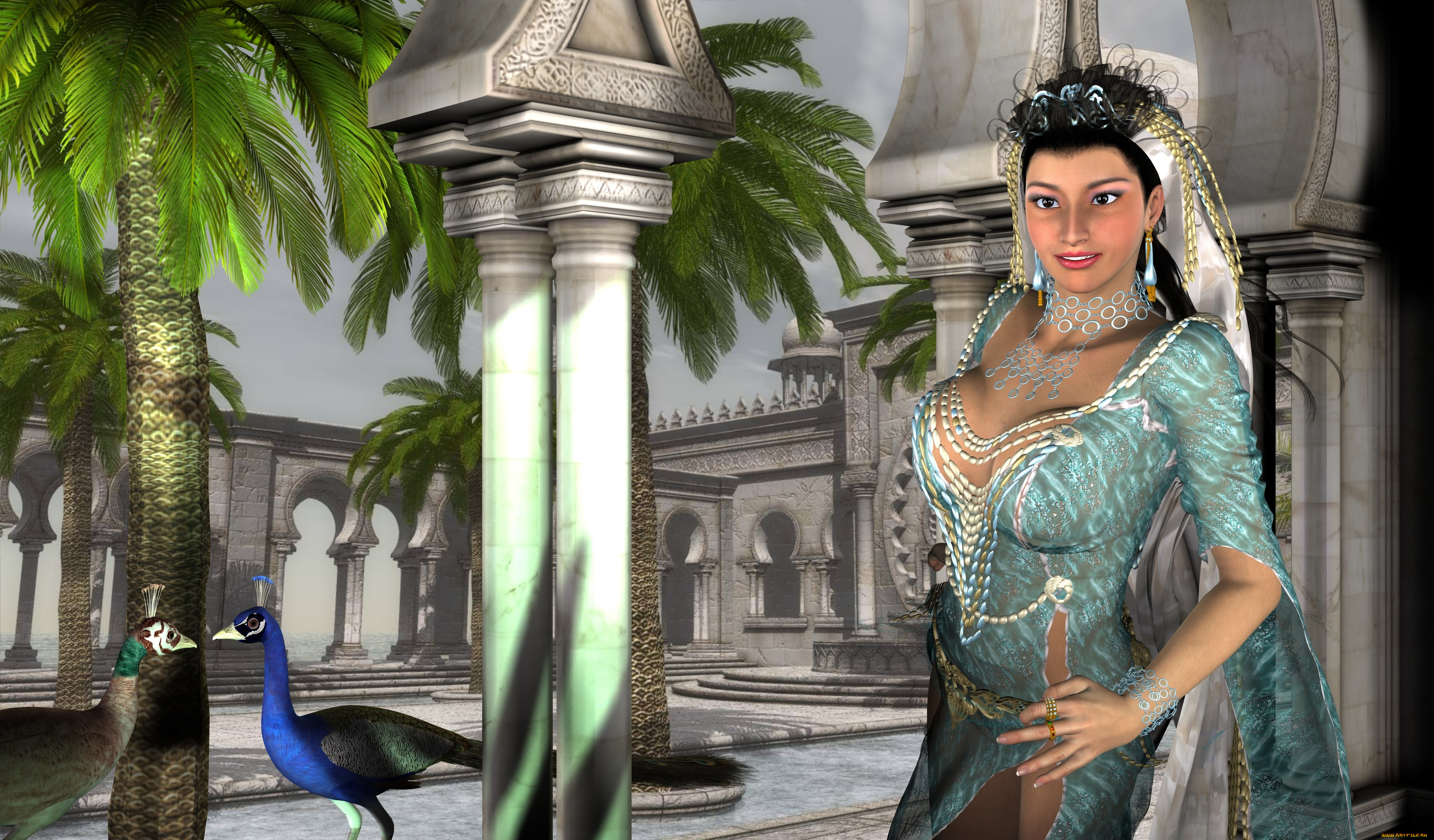 3д, графика, люди, , people, фон, взгляд, девушка