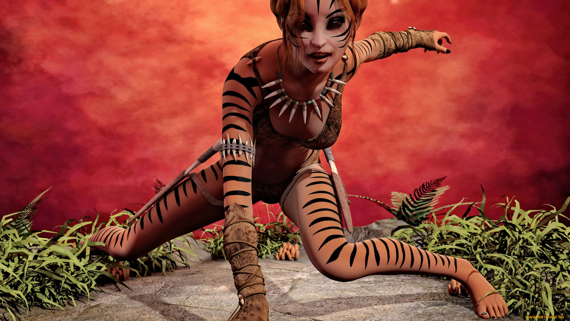 3д, графика, фантазия, , fantasy, взгляд, девушка, фон