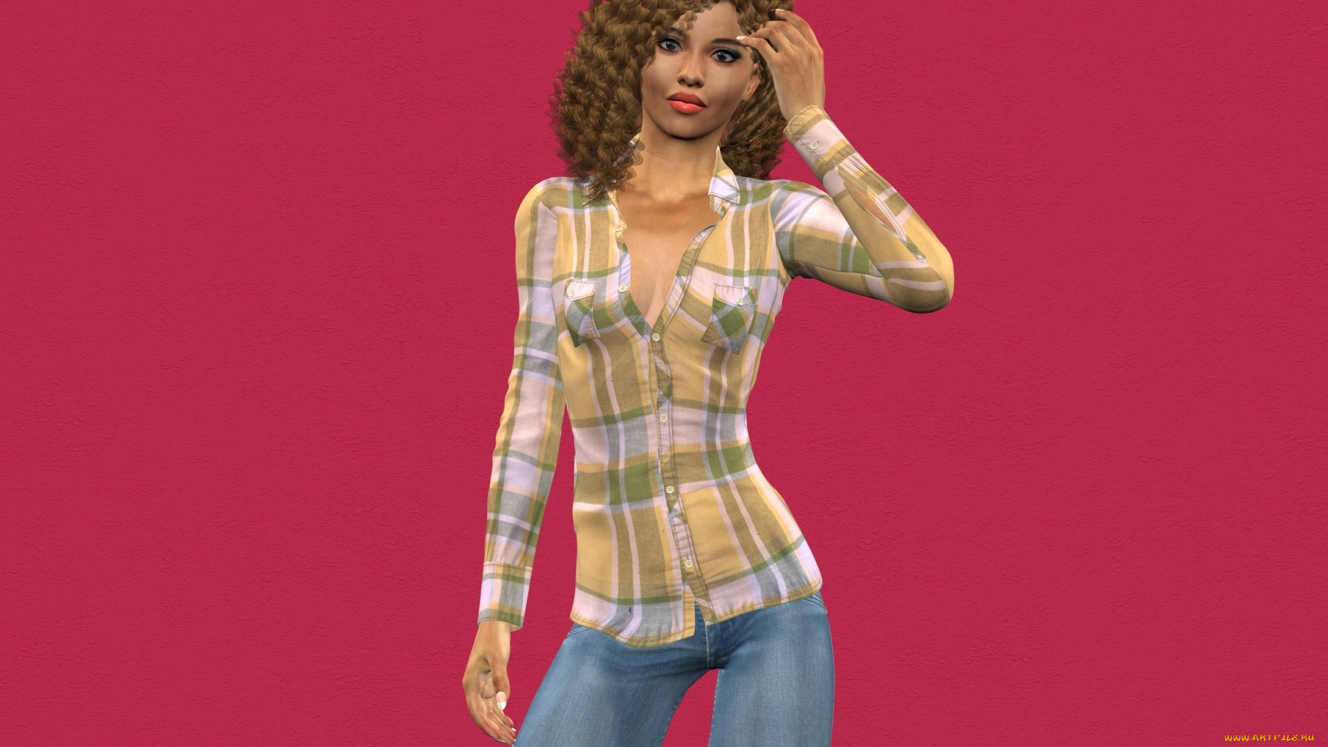 3д, графика, люди, , people, девушка, фон, взгляд