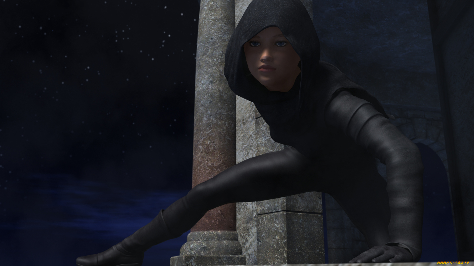 3д, графика, люди, , people, девушка, фон, взгляд