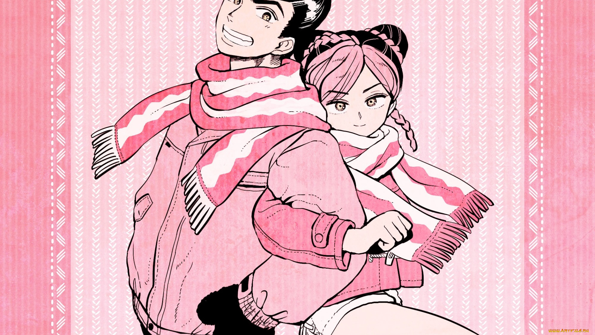 аниме, jojo`s, bizarre, adventure, пара