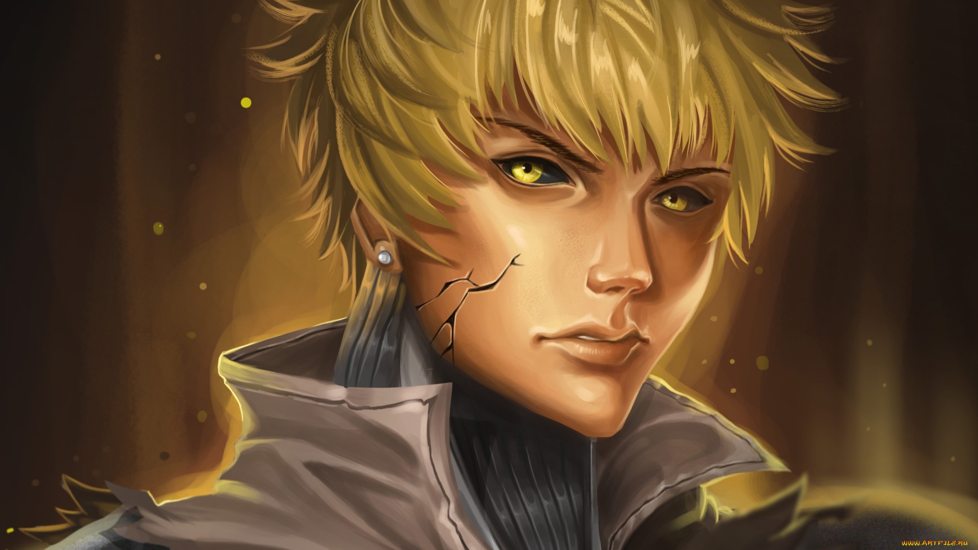 аниме, one, punch, man, генос