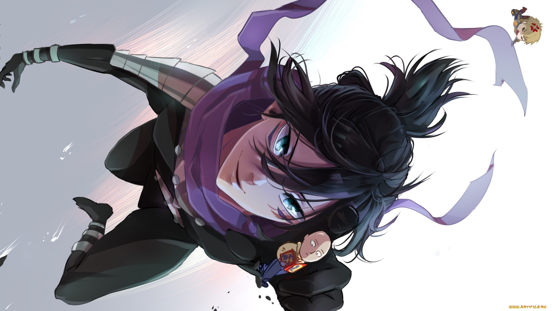 аниме, one, punch, man, генос, сонник, сайтама, ванпачмен