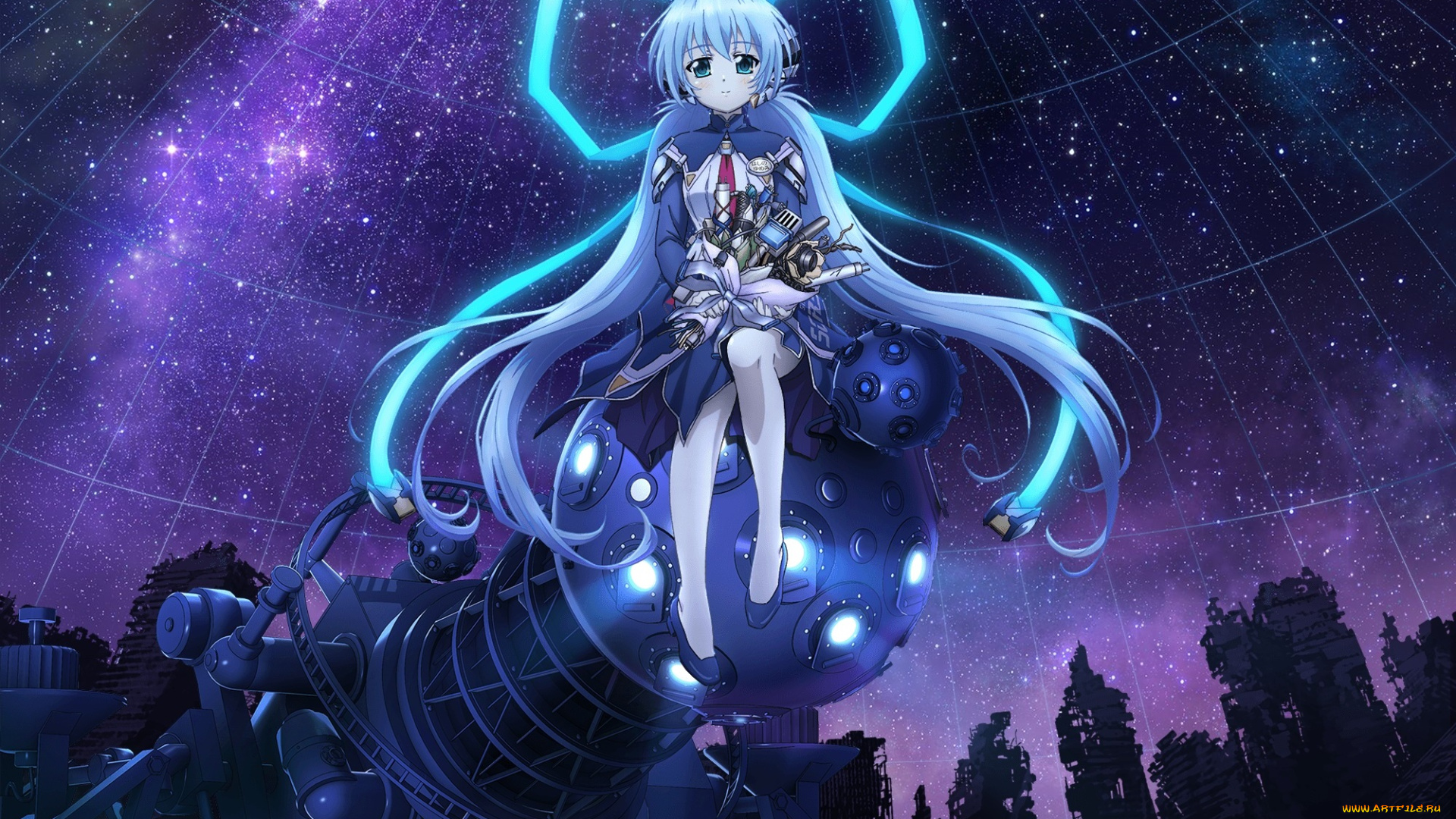 аниме, planetarian, hoshino, yumemi