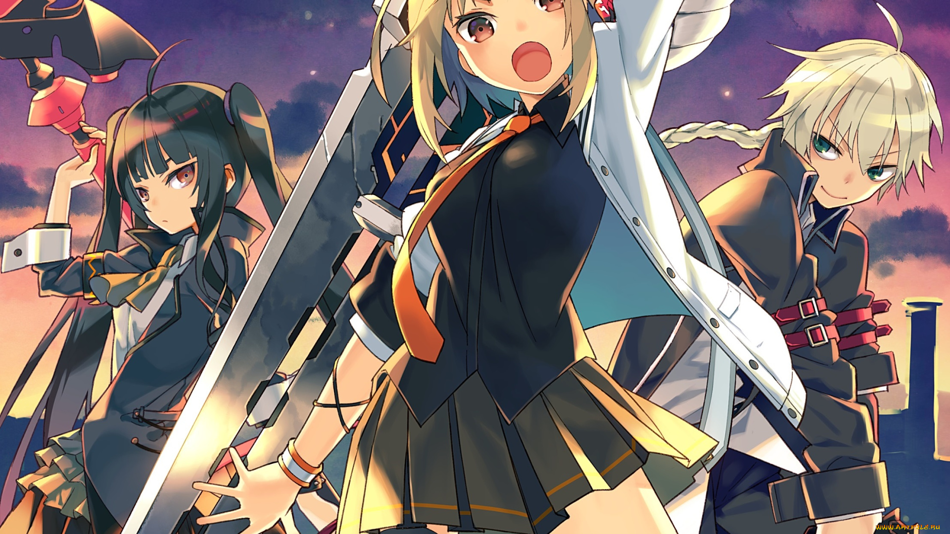 аниме, soul, worker, soul, worker