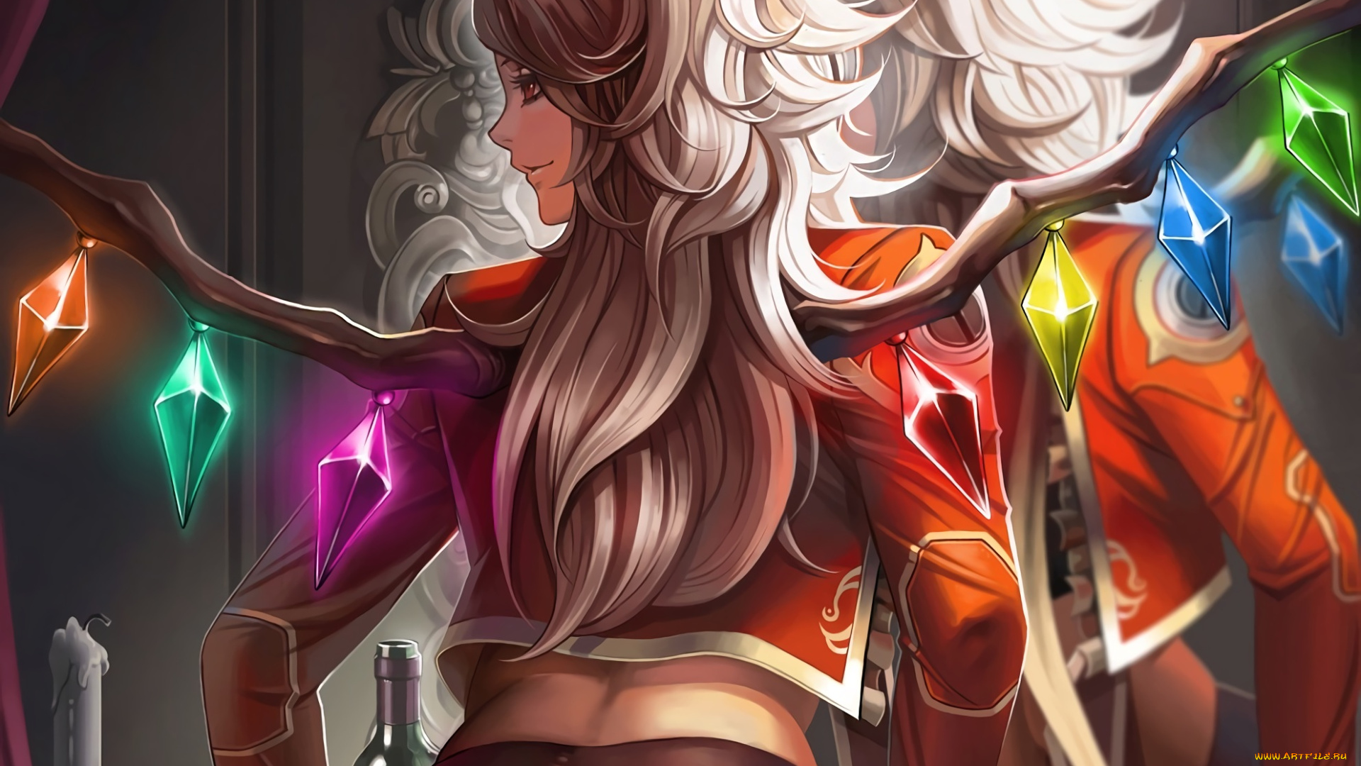 аниме, touhou, flandre, scarlet, dantewontdie