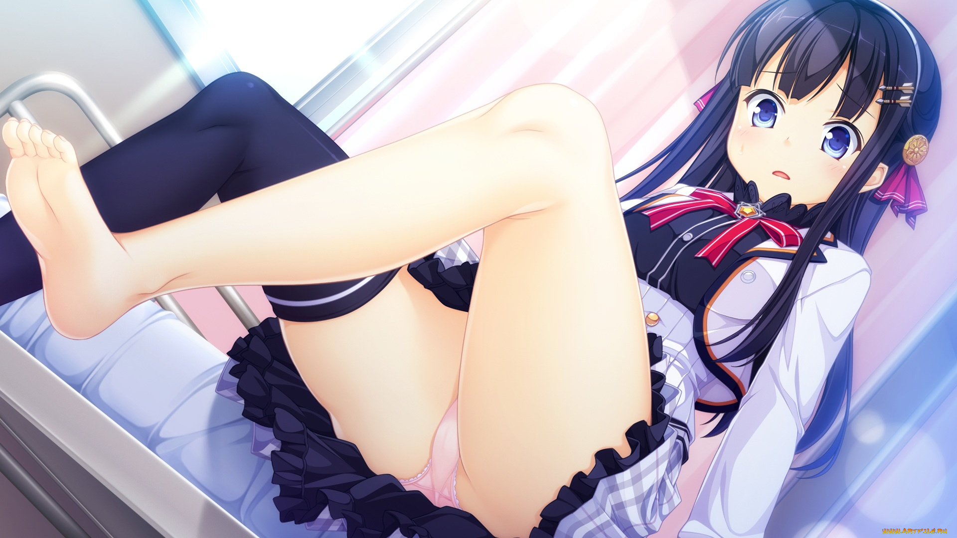 аниме, world, election, девушка, взгляд, фон