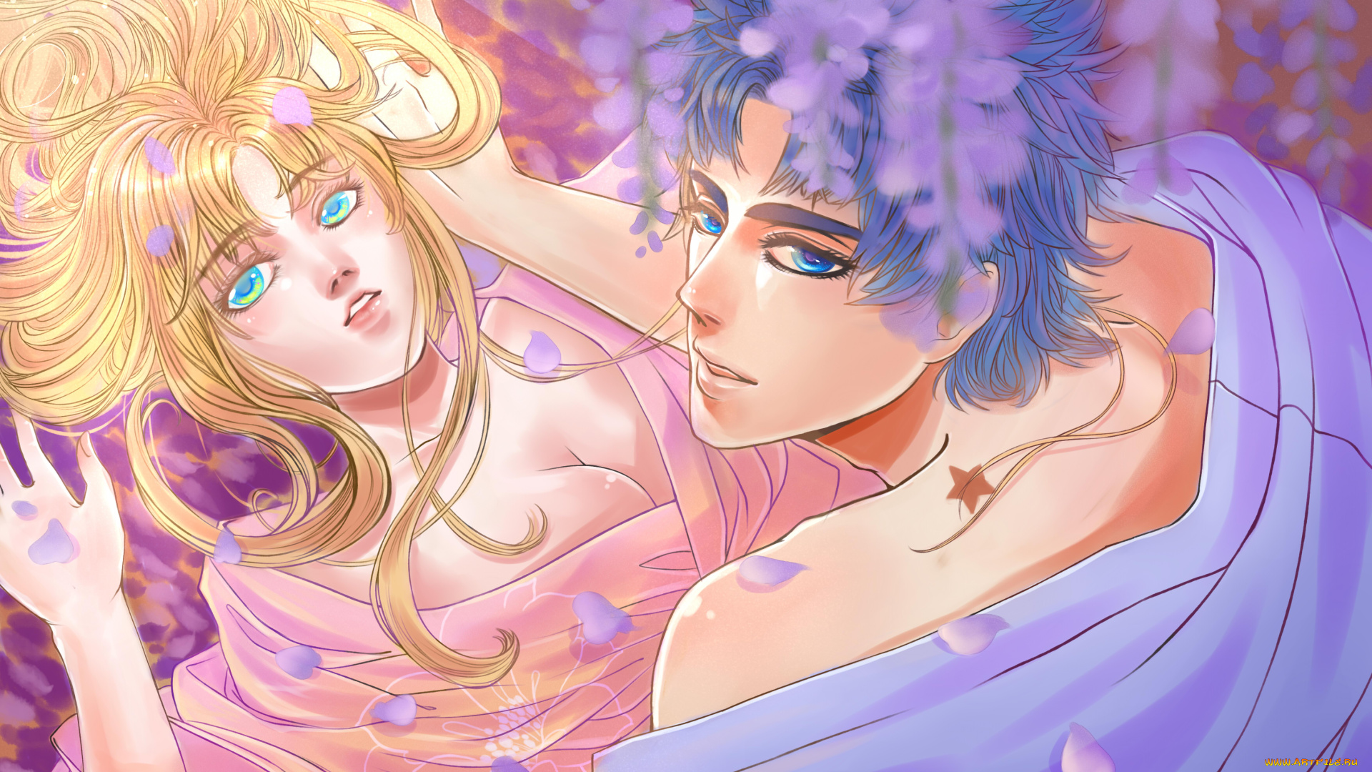 jojo`s, bizarre, adventure, аниме, арт, пара, манга