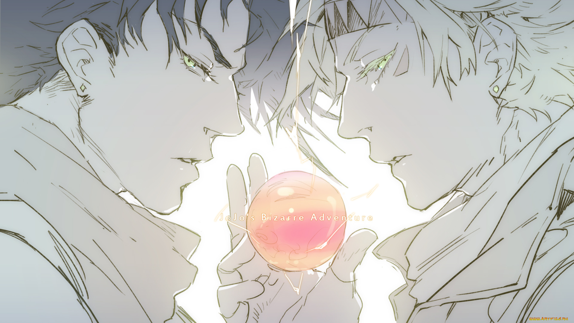 jojo`s, bizarre, adventure, аниме, парни, взгляд, арт, манга