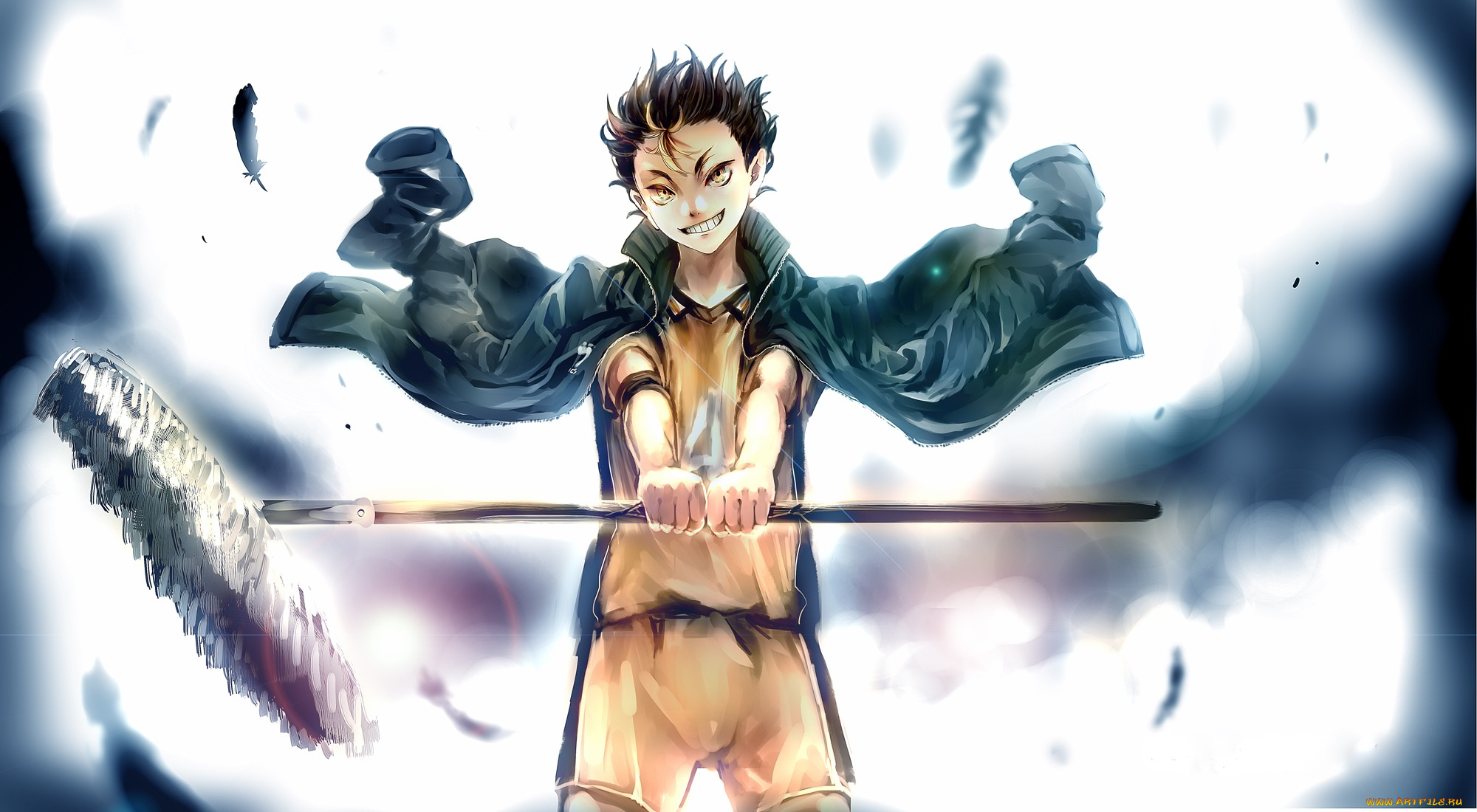 аниме, haikyuu, нишиноя, волейбол