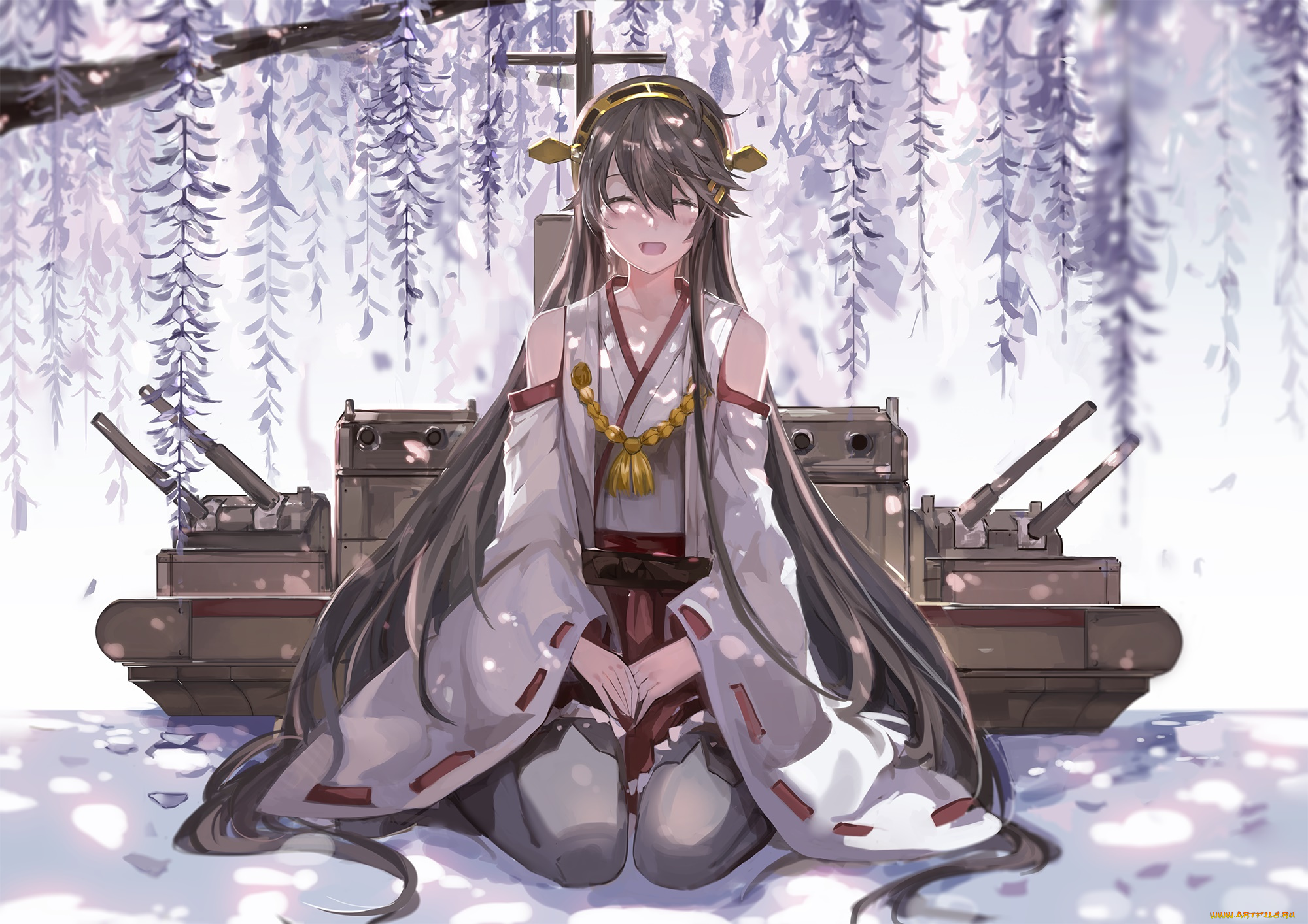 аниме, kantai, collection, фон, взгляд, девушка