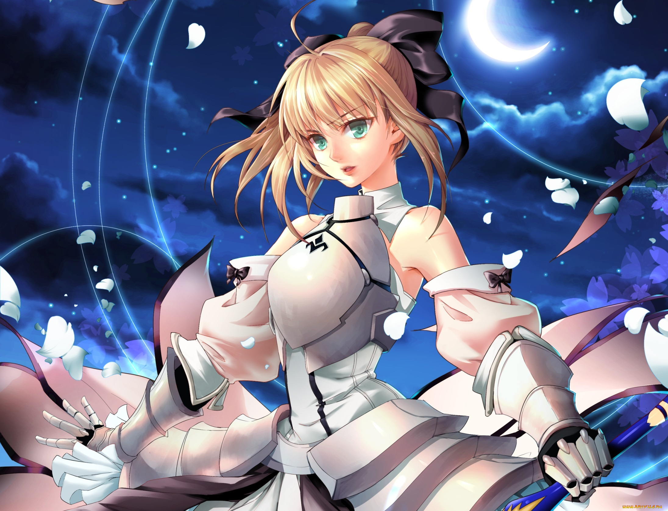 аниме, fate, stay, night, сейбер