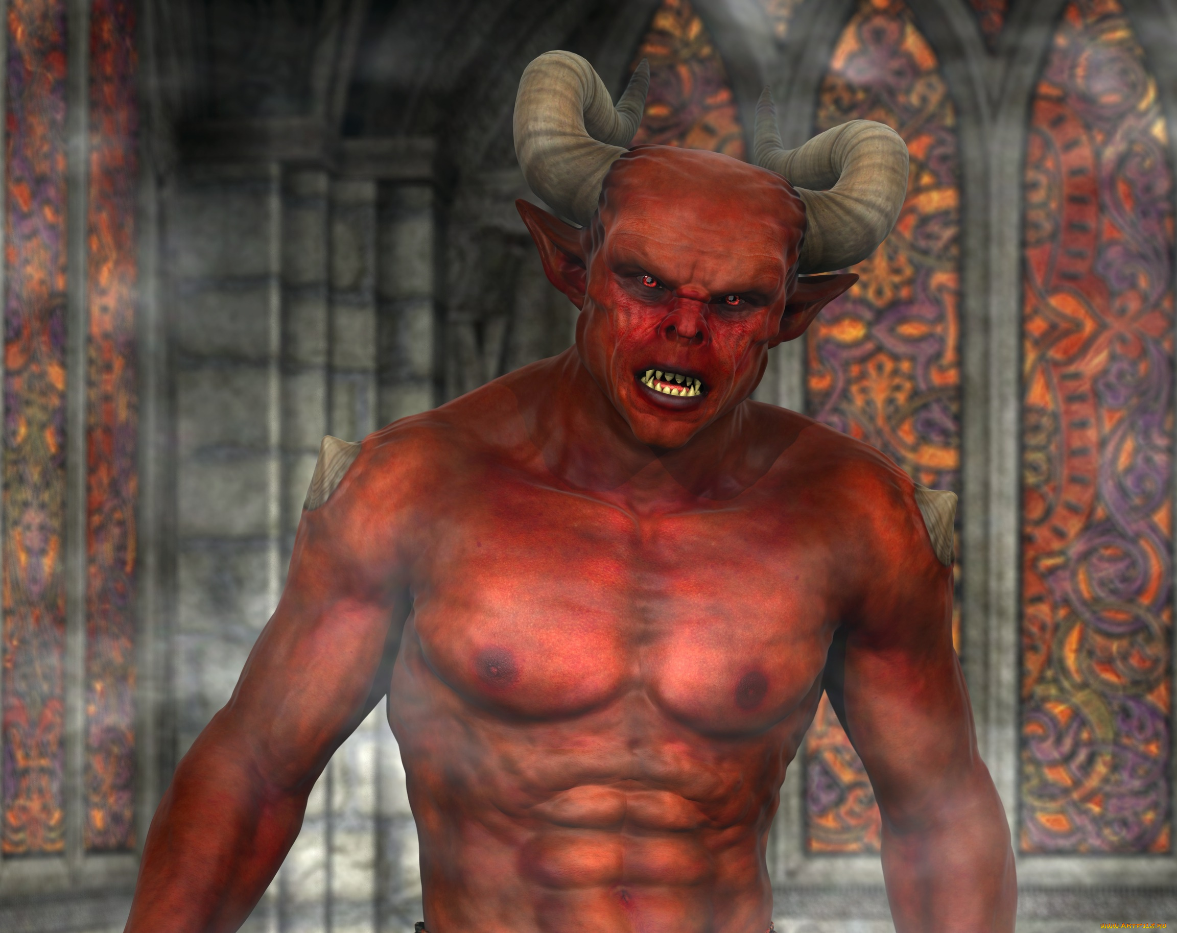 3д, графика, существа, , creatures, демон