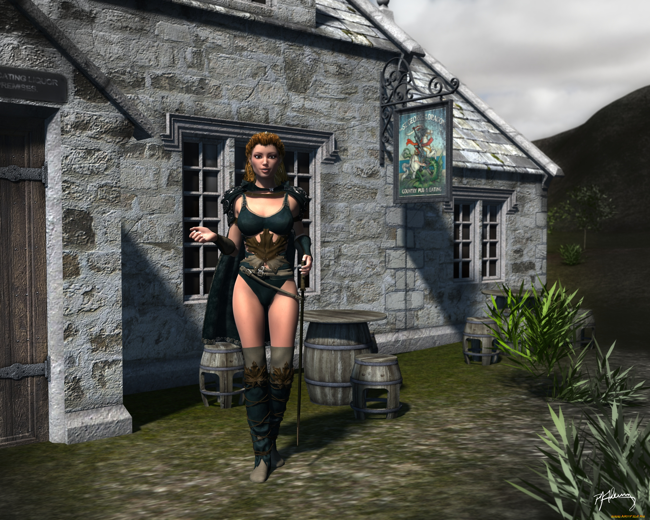 3д, графика, люди, , people, девушка, взгляд, фон