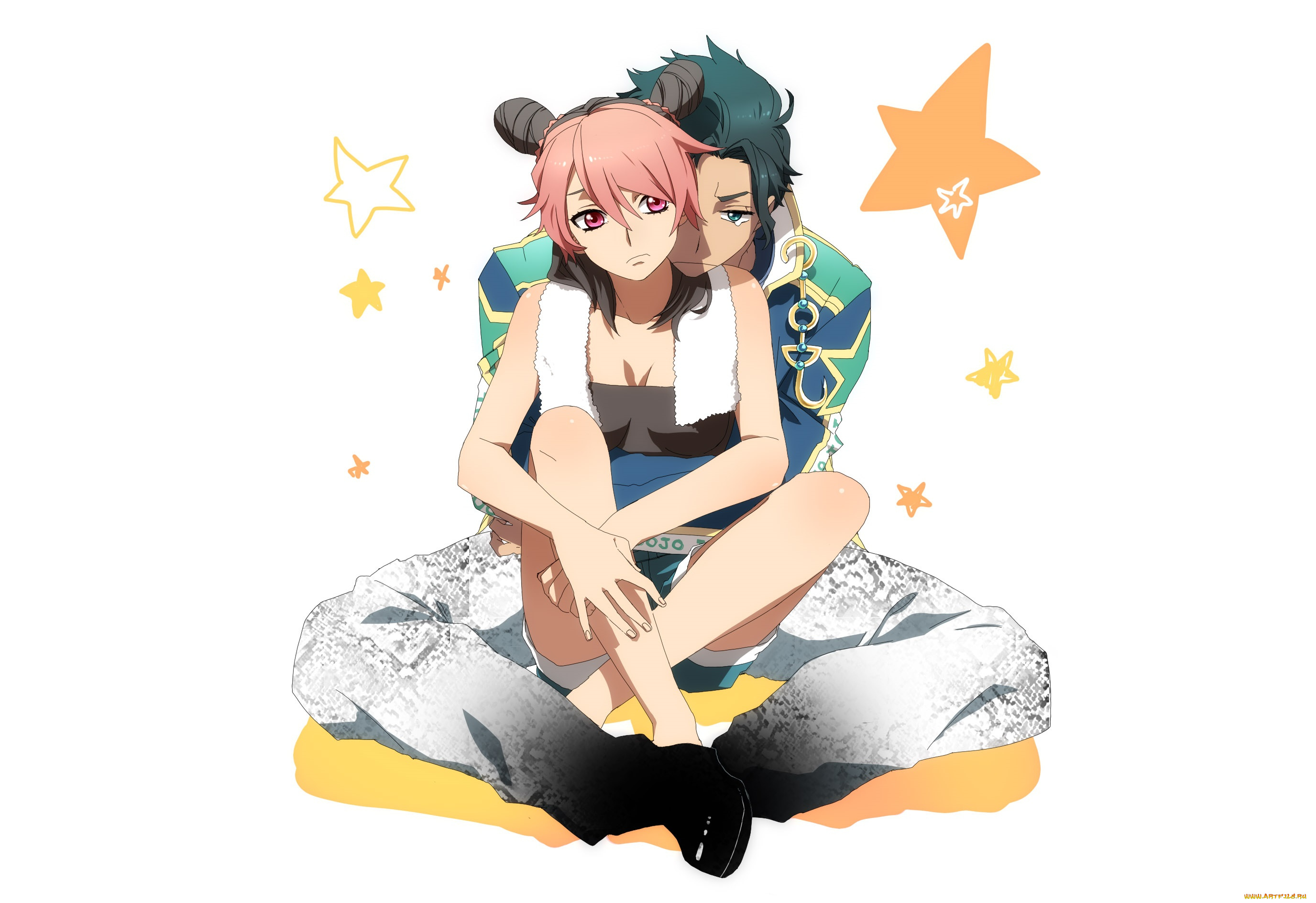 аниме, jojo`s, bizarre, adventure, пара