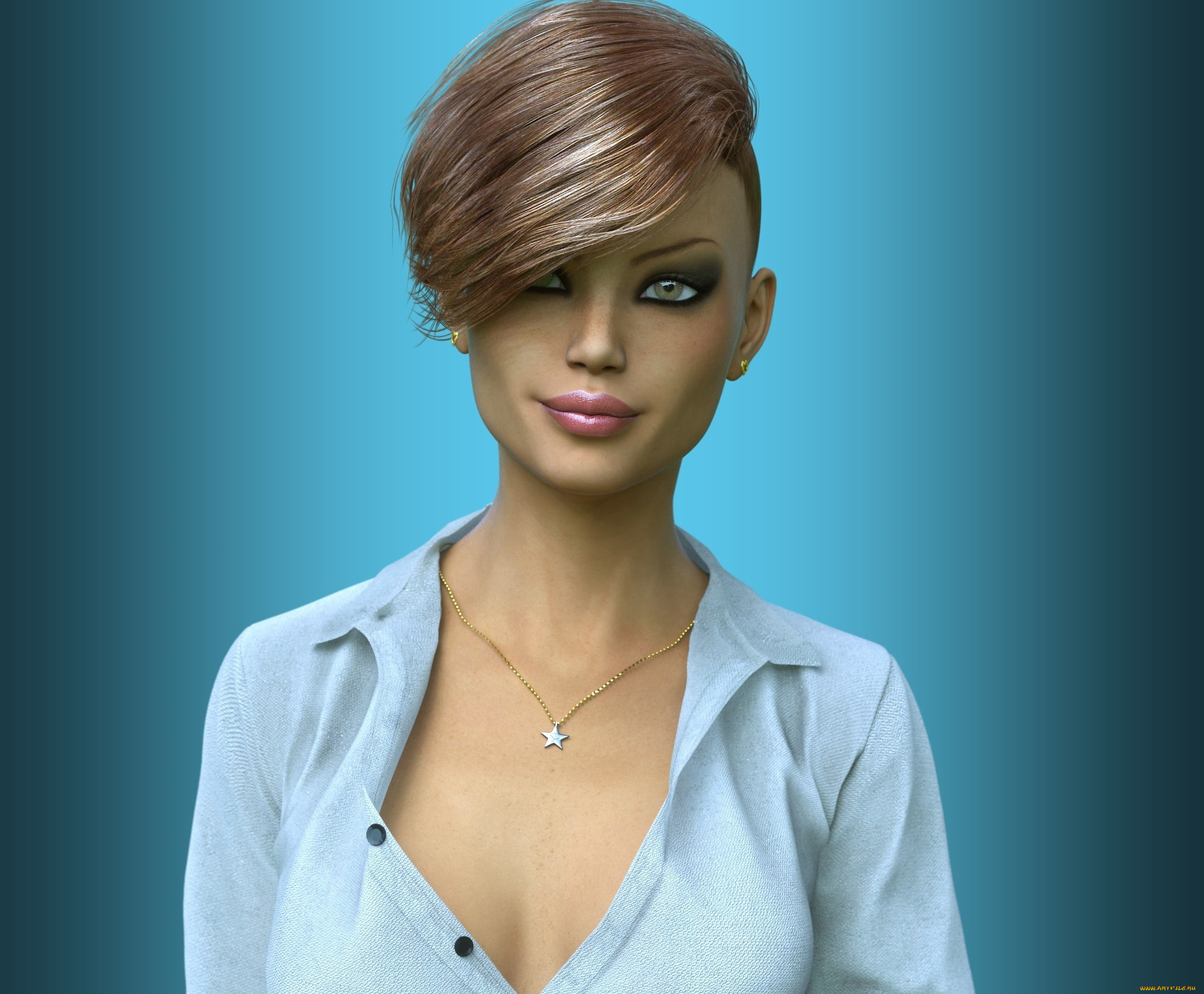 3д, графика, люди, , people, взгляд, девушка, фон