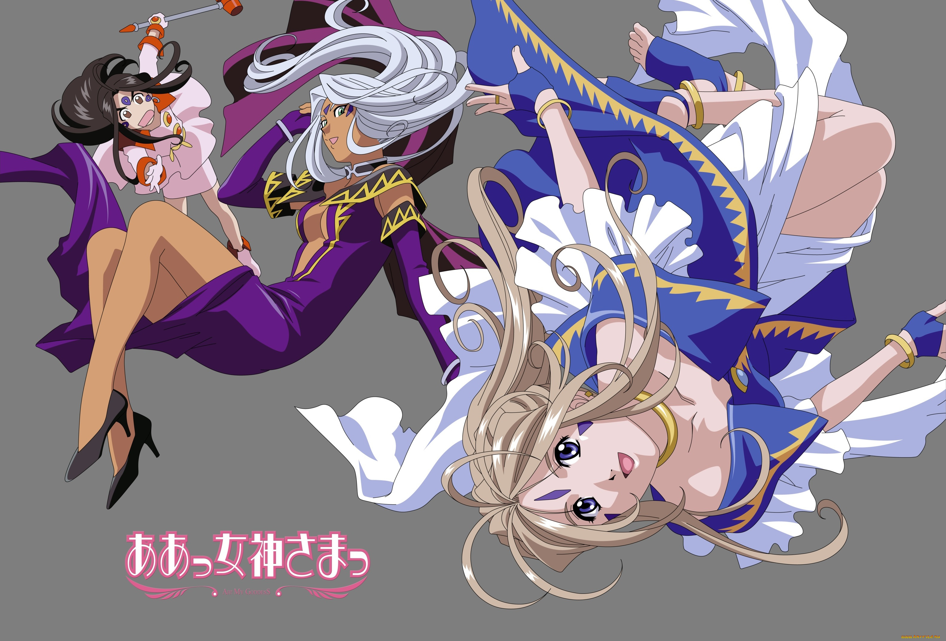 аниме, aa, megami-sama, urd, skuld, belldandy, aa, megami-sama