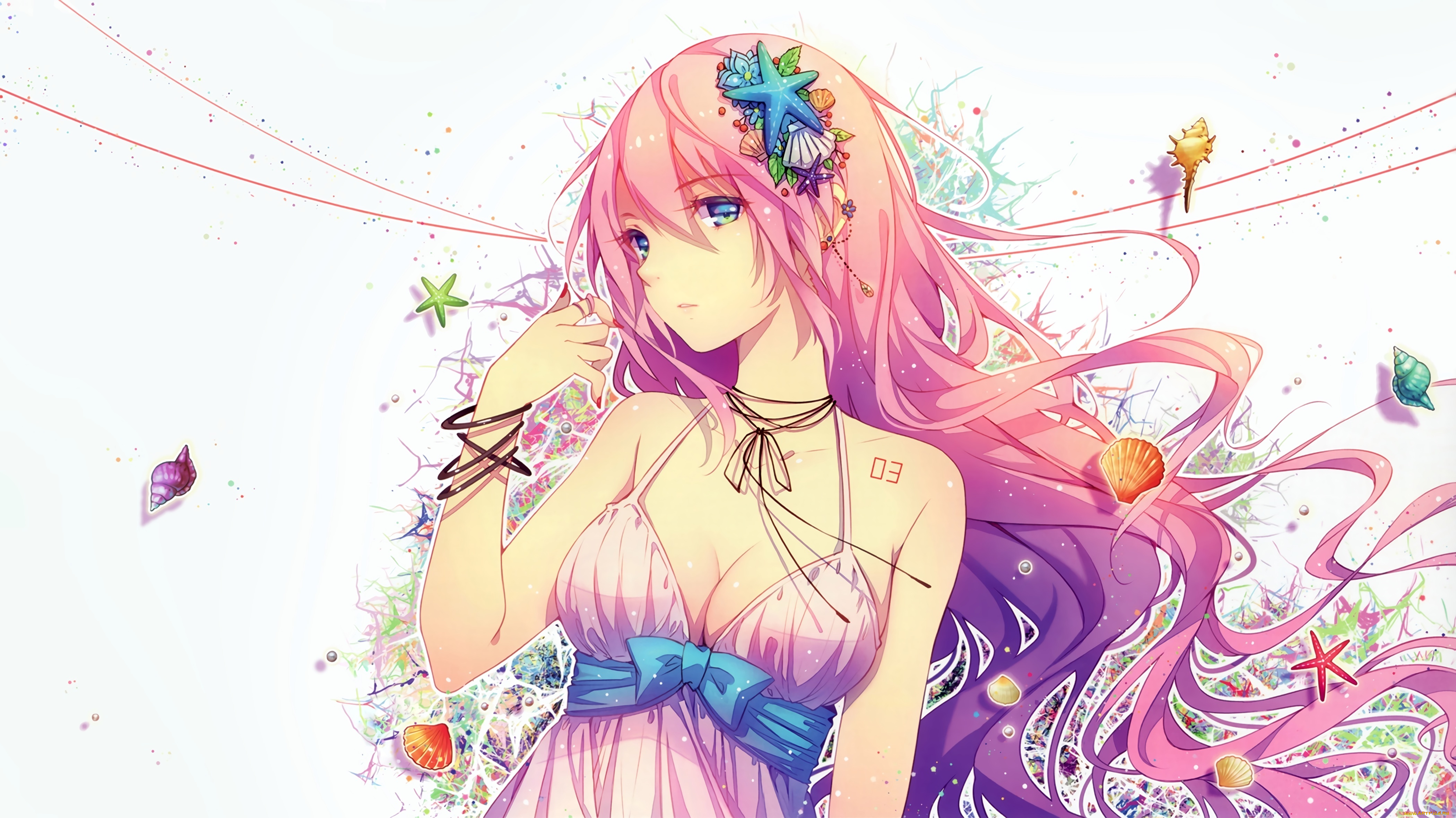 аниме, vocaloid, tidsean, megurine, luka