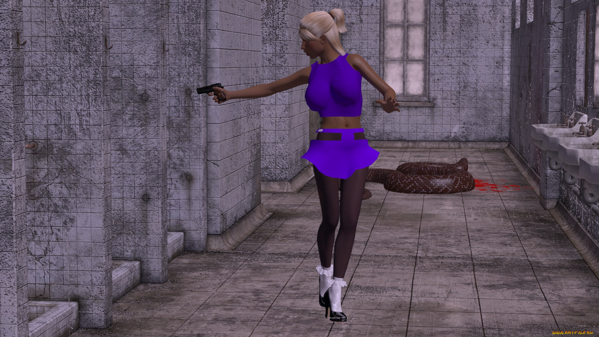 3д, графика, фантазия, , fantasy, девушка, взгляд, фон, змея