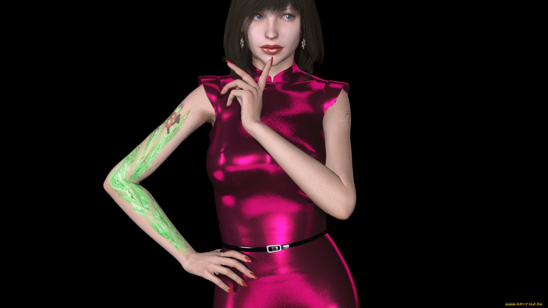 3д, графика, люди, , people, взгляд, девушка, фон