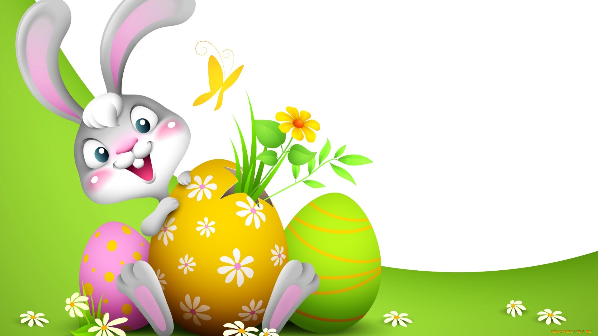 праздничные, пасха, яйца, кролик
