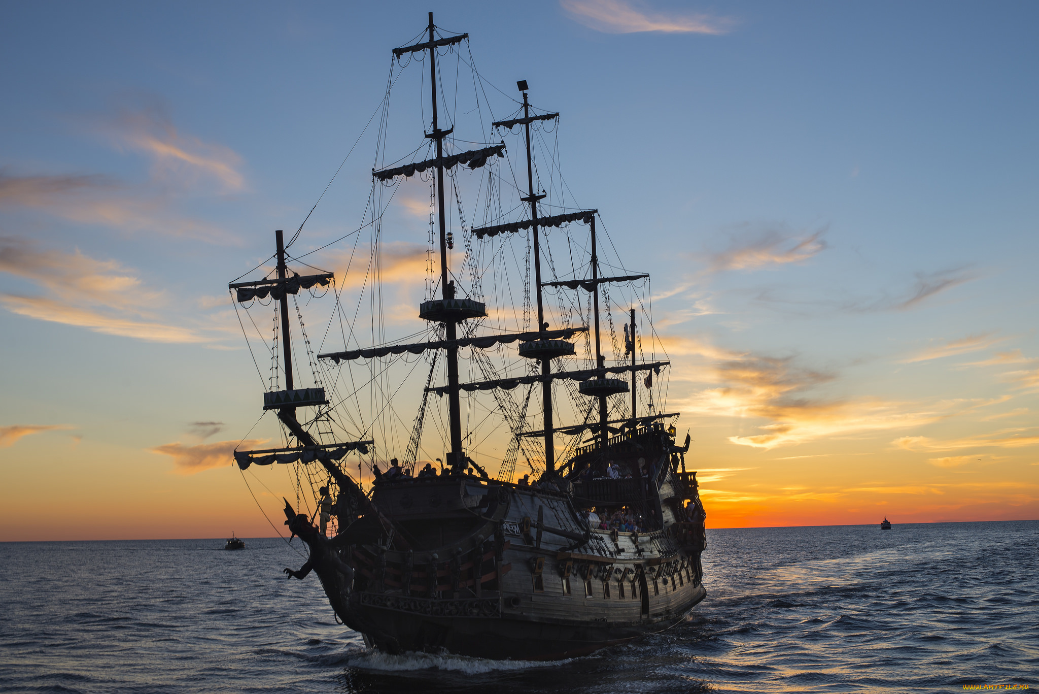 корабли, парусники, мачты, паруса