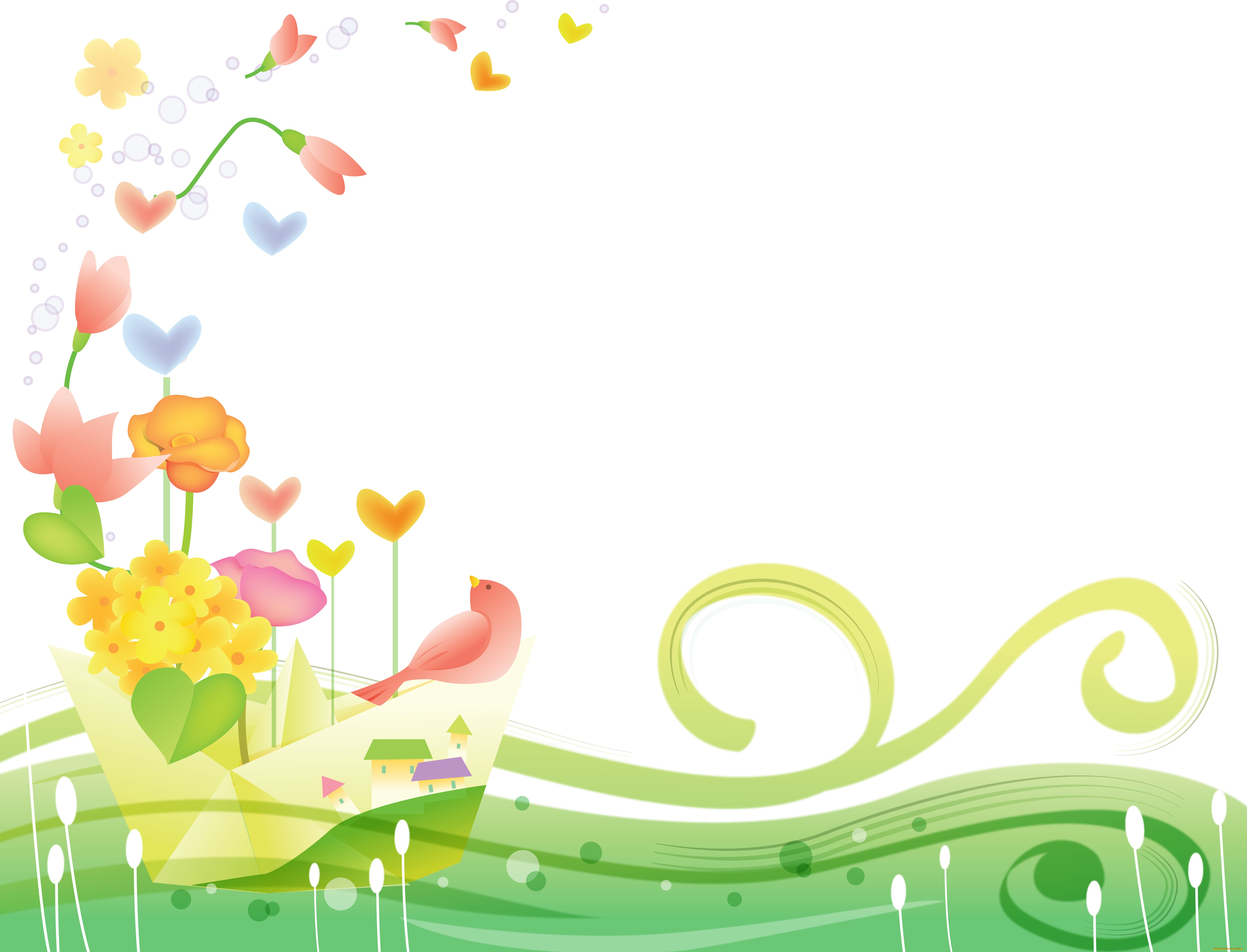 векторная, графика, цветы, , flowers, цветы, фон