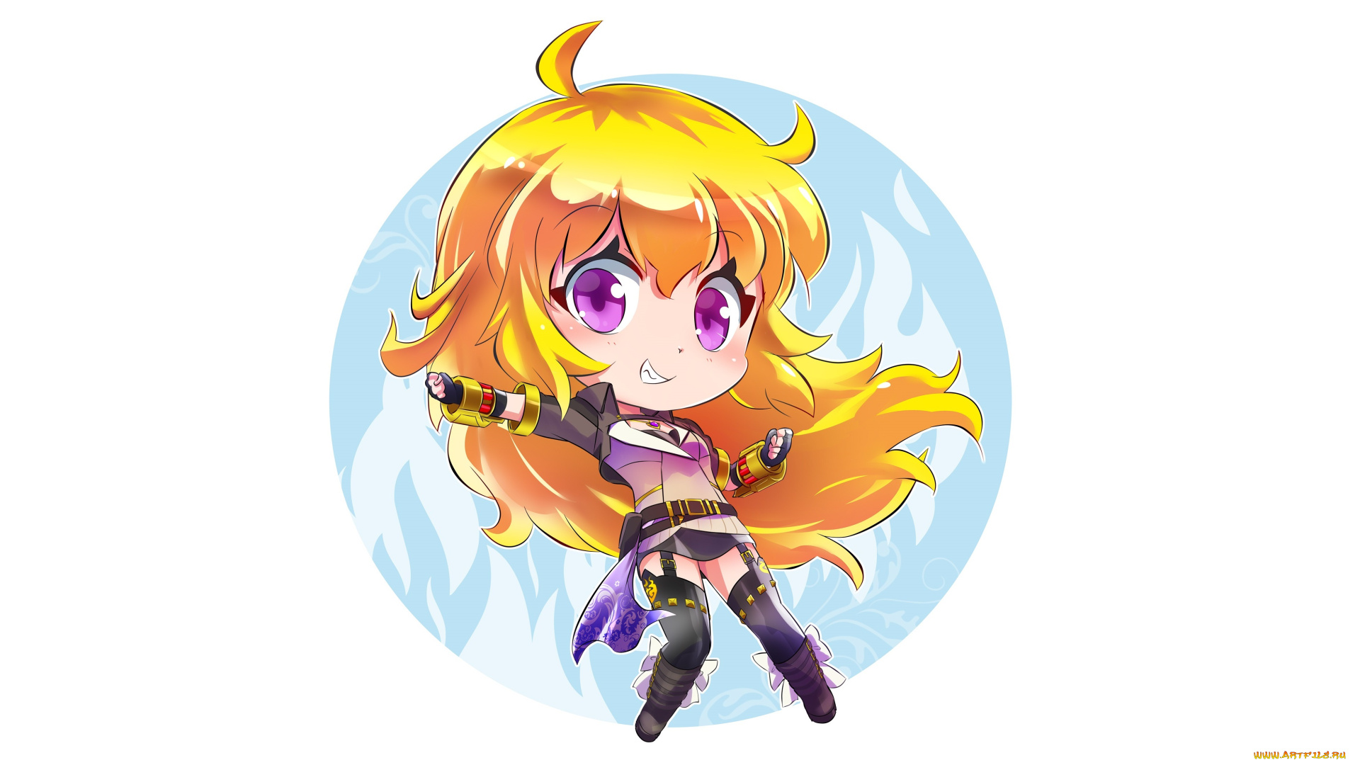 аниме, rwby, фон, девушка, взгляд