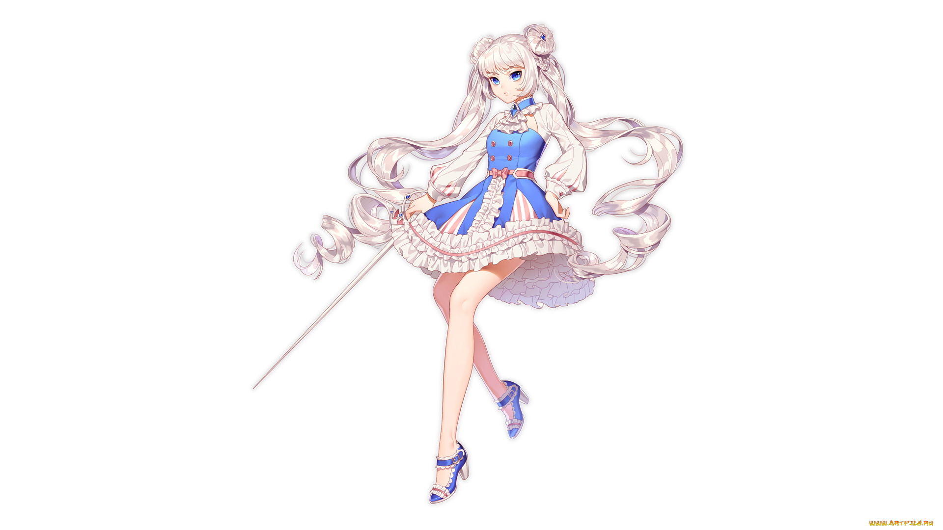 аниме, unknown, , другое, , фон, взгляд, девушка