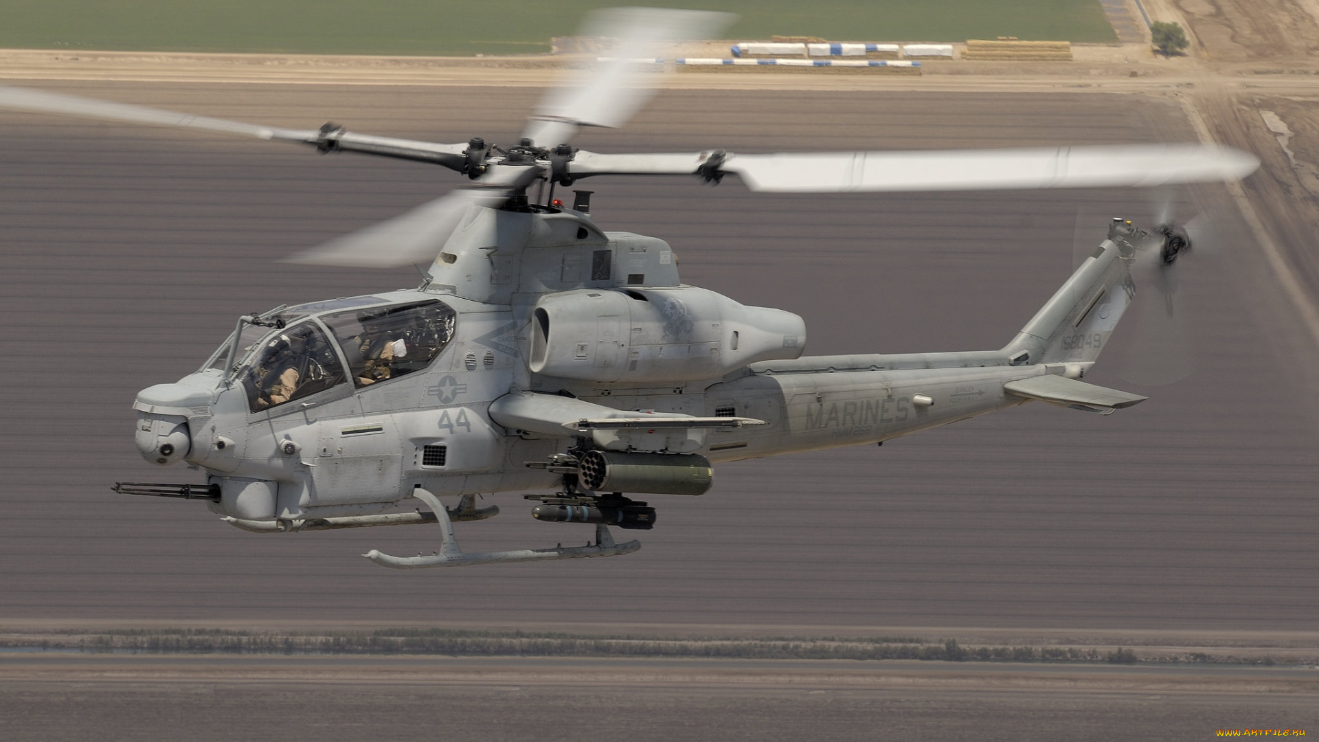 авиация, вертолёты, ударный, вертолет, bell, ah-1z, полет, viper, вайпер