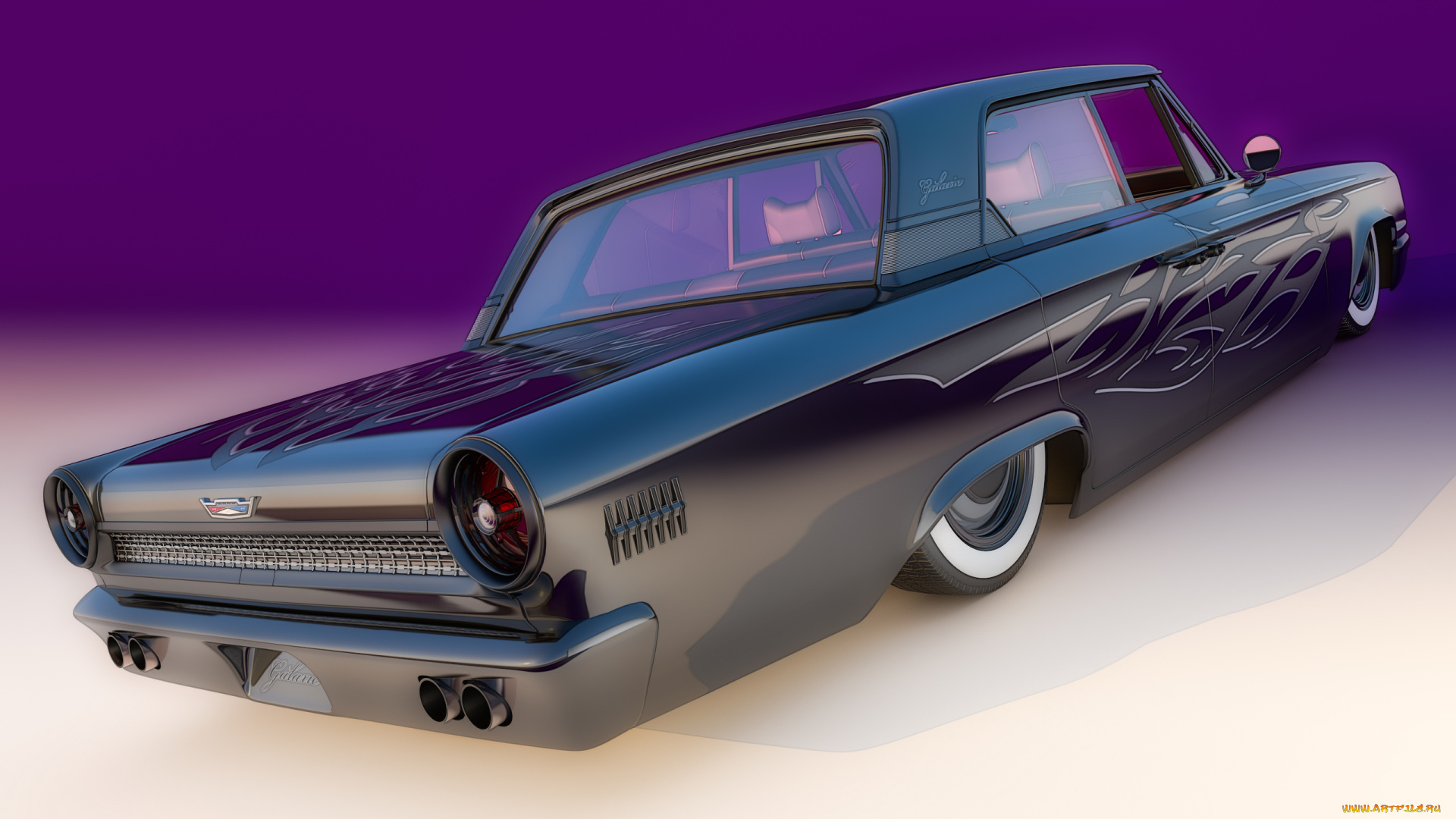 автомобили, 3д, фон, автомобиль