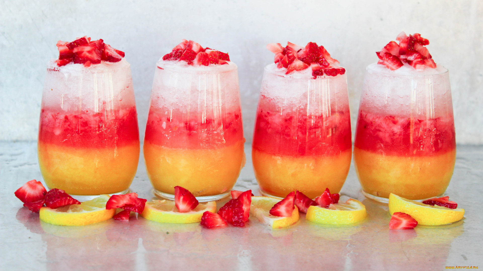 еда, мороженое, , десерты, клубника, десерт, лимон