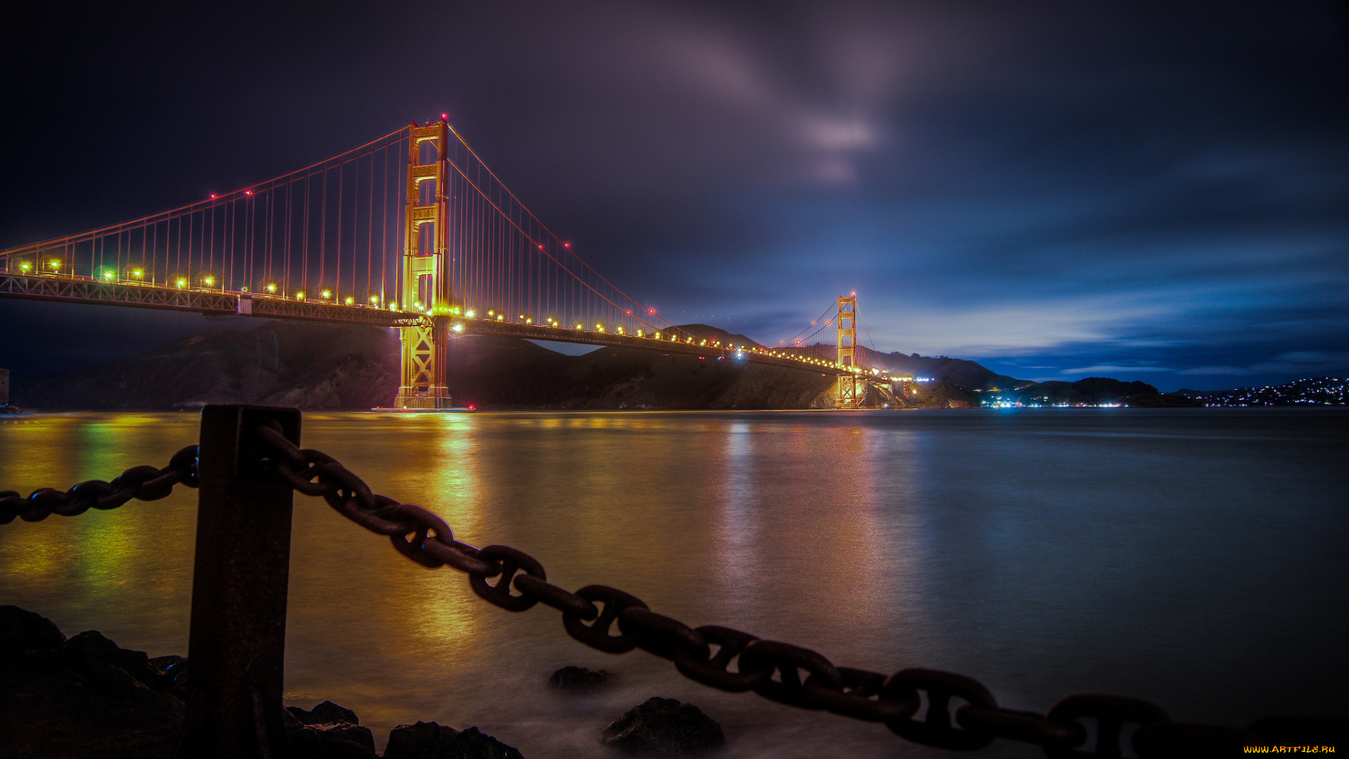 golden, gate, города, -, мосты, простор