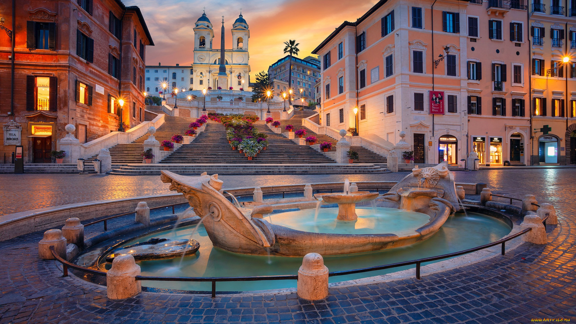 города, рим, , ватикан, , италия, italy, лестница, испанская, площадь, fontana, della, barcaccia, испании, rome, church, of, trinitа, dei, monti, церковь, тринита-деи-монти, здания, фонтан, баркачча, spanish, steps, дома, piazza, di, spagna