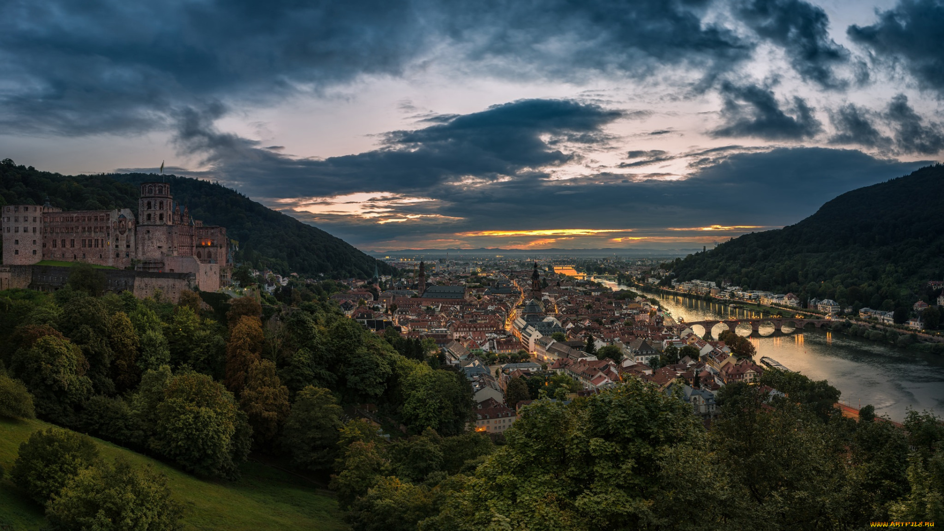 heidelberg, города, гейдельберг, , германия, простор