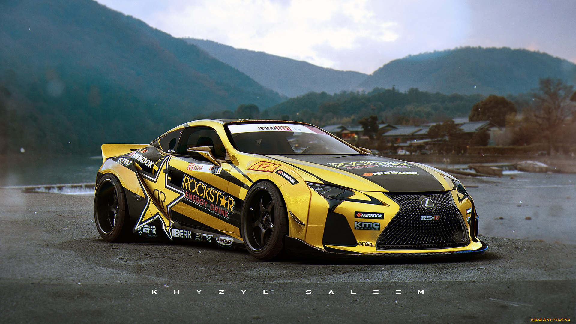 lexus, is-f, , khyzyl, saleem, автомобили, рисованные, digital, art, цифровое, исскуство, lexus, formula, drift, race, cars, rockstar, is-f, лексус, khyzyl, saleem, car, artwork