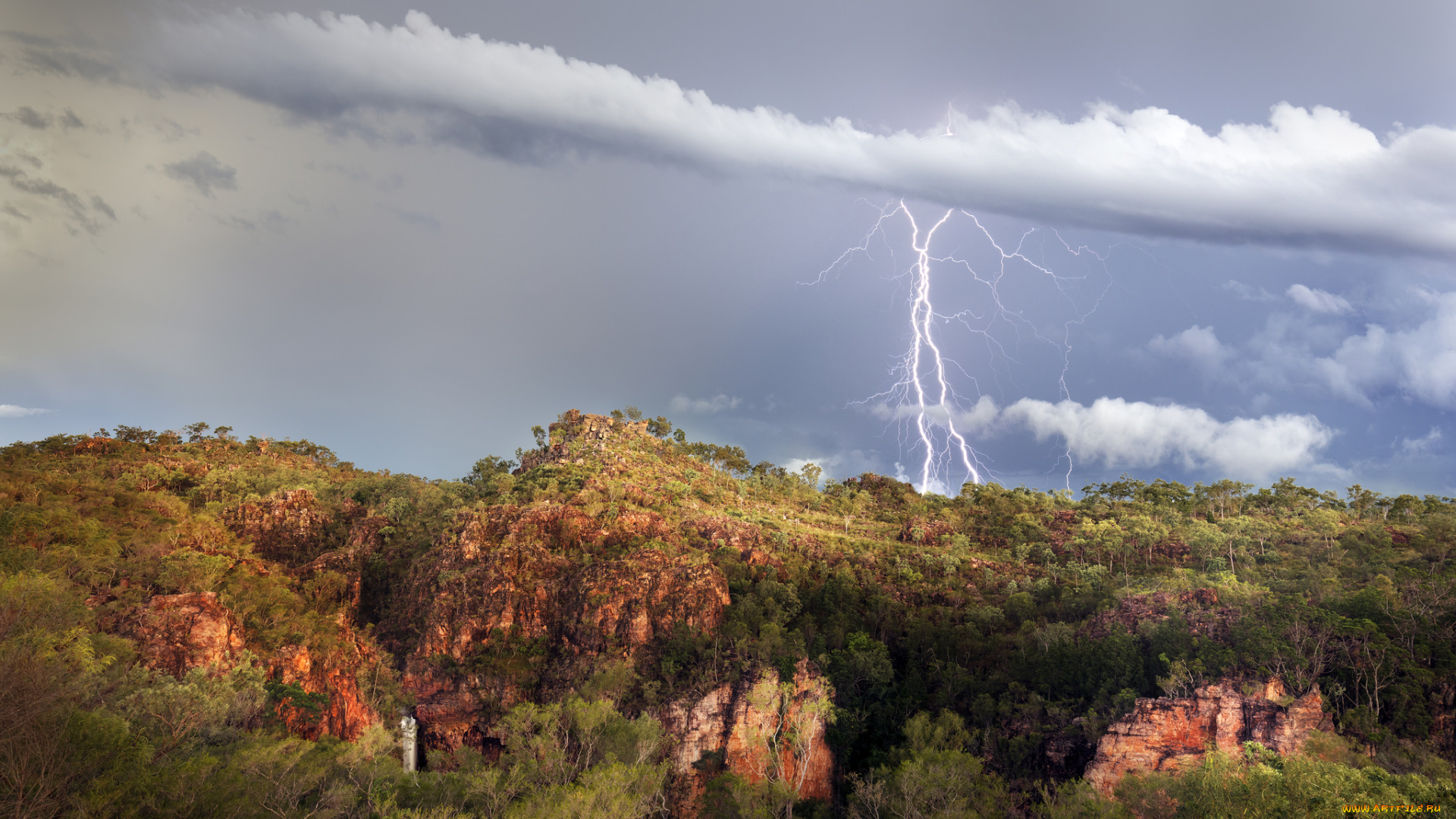 природа, молния, , гроза, простор