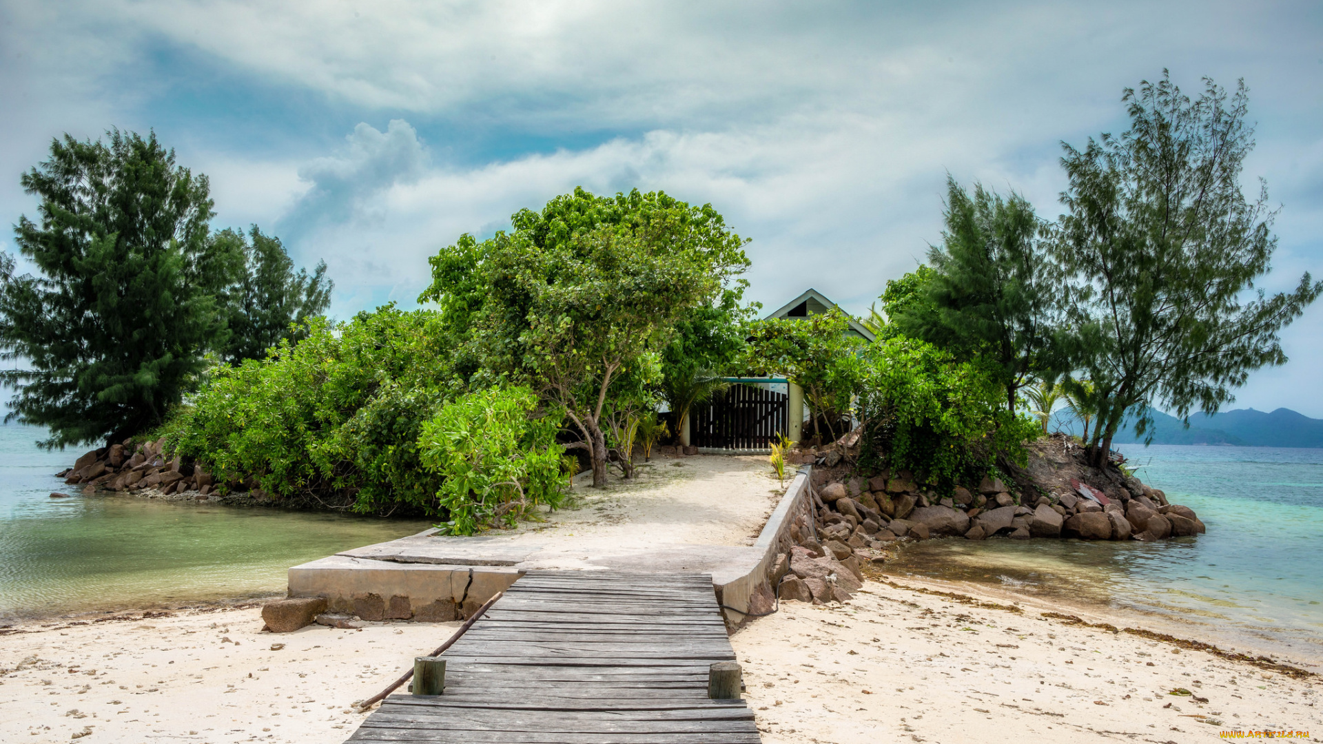 природа, побережье, простор