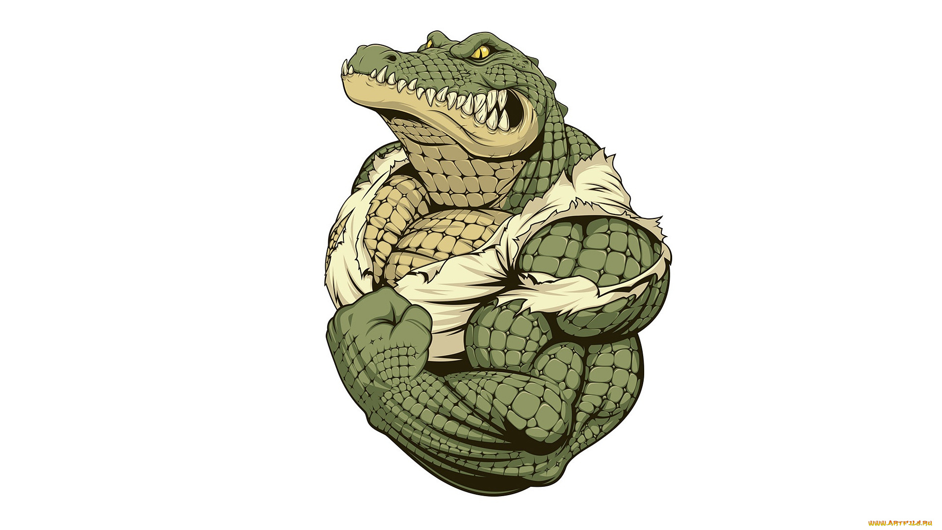 рисованное, животные, , крокодилы, бицепс, кожа, клики, крокодил, мускулы