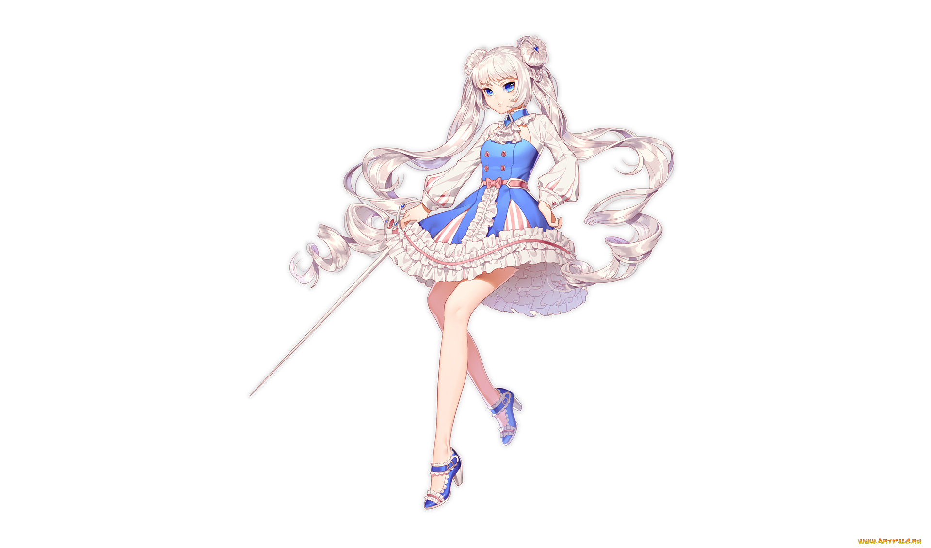 аниме, unknown, , другое, , фон, взгляд, девушка