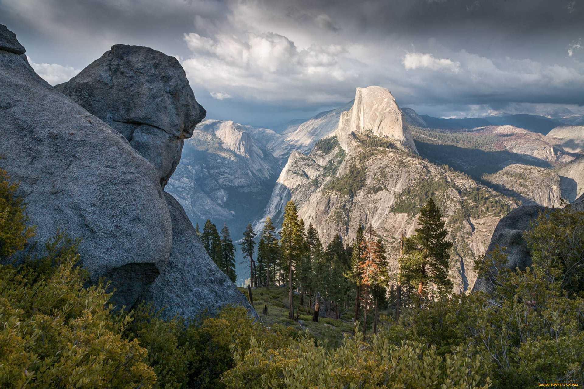 природа, горы, простор