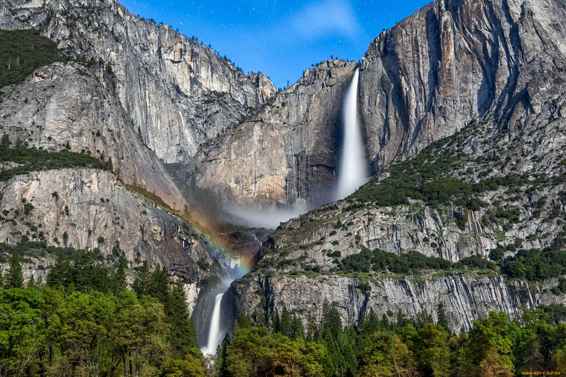 природа, водопады, простор