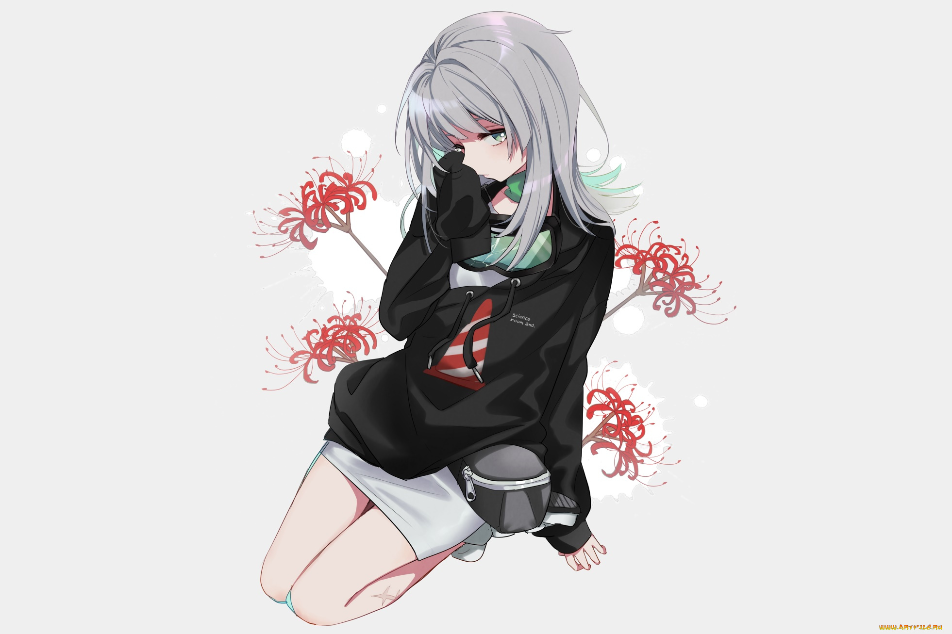 аниме, utau, девушка, взгляд, фон