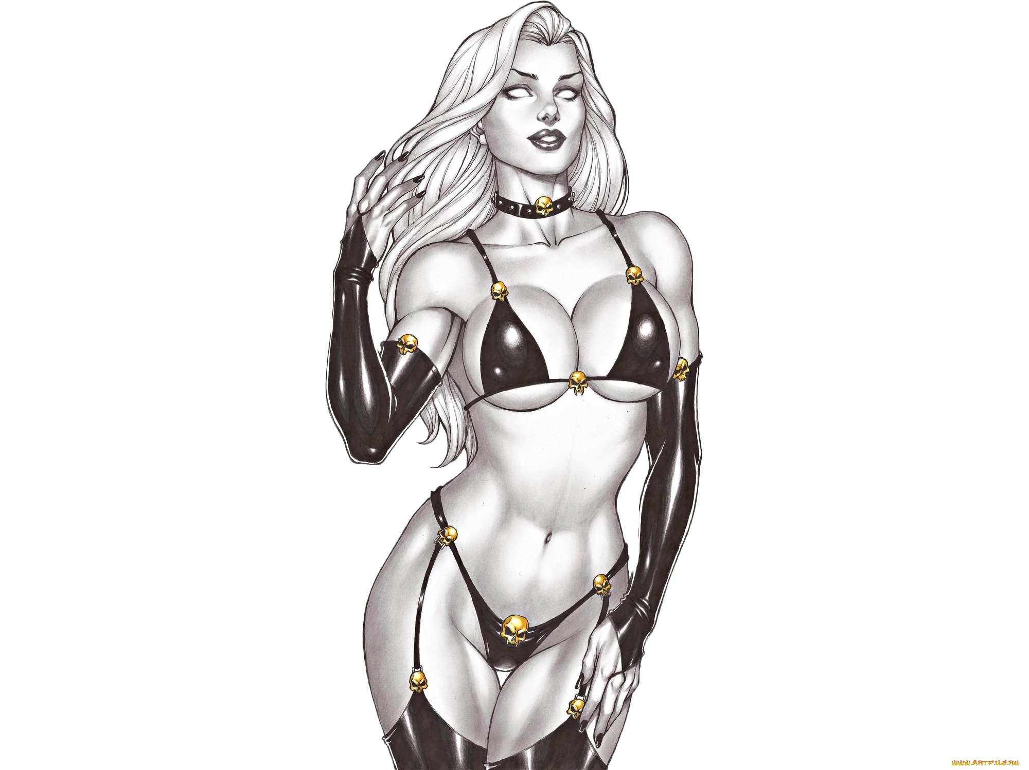 рисованное, комиксы, фон, униформа, девушка