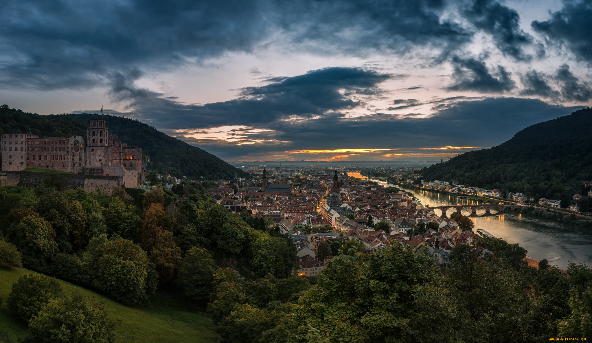 heidelberg, города, гейдельберг, , германия, простор